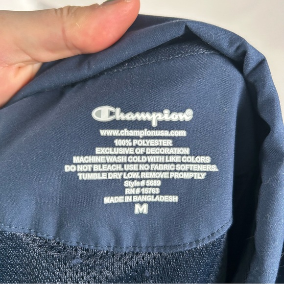 Champion Blue Two Tone Windbreaker Jacket Size Medium - Picture 3 of 3